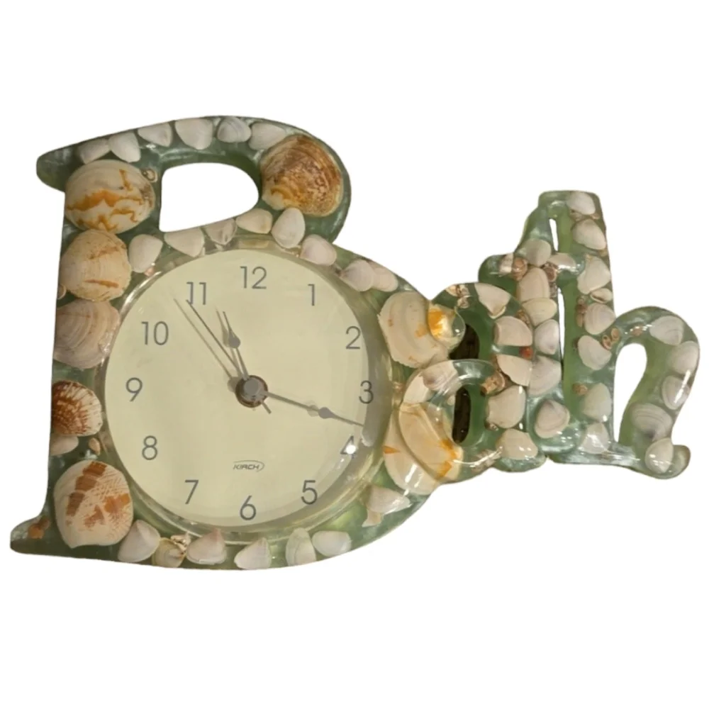 Kirch Lucite - Bath - Seashell Wall Clock